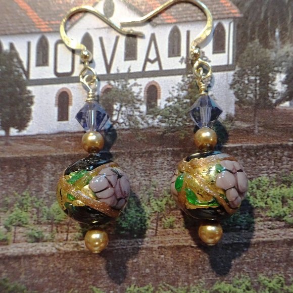 Hand-crafted artisanal earrings made from authentic Murano lampwork - Picture 8 of 11